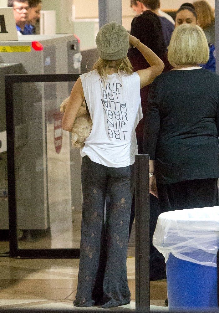 Ashley Tisdale at LAX